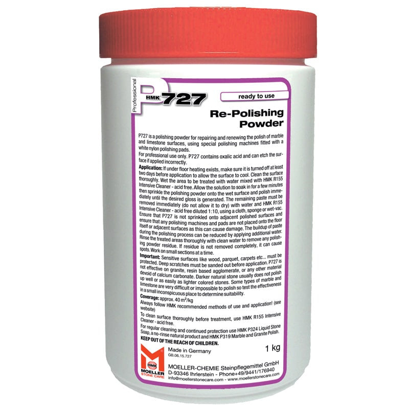HMK® P727 Re-Polishing Powder – Professional Marble & Limestone Polishing