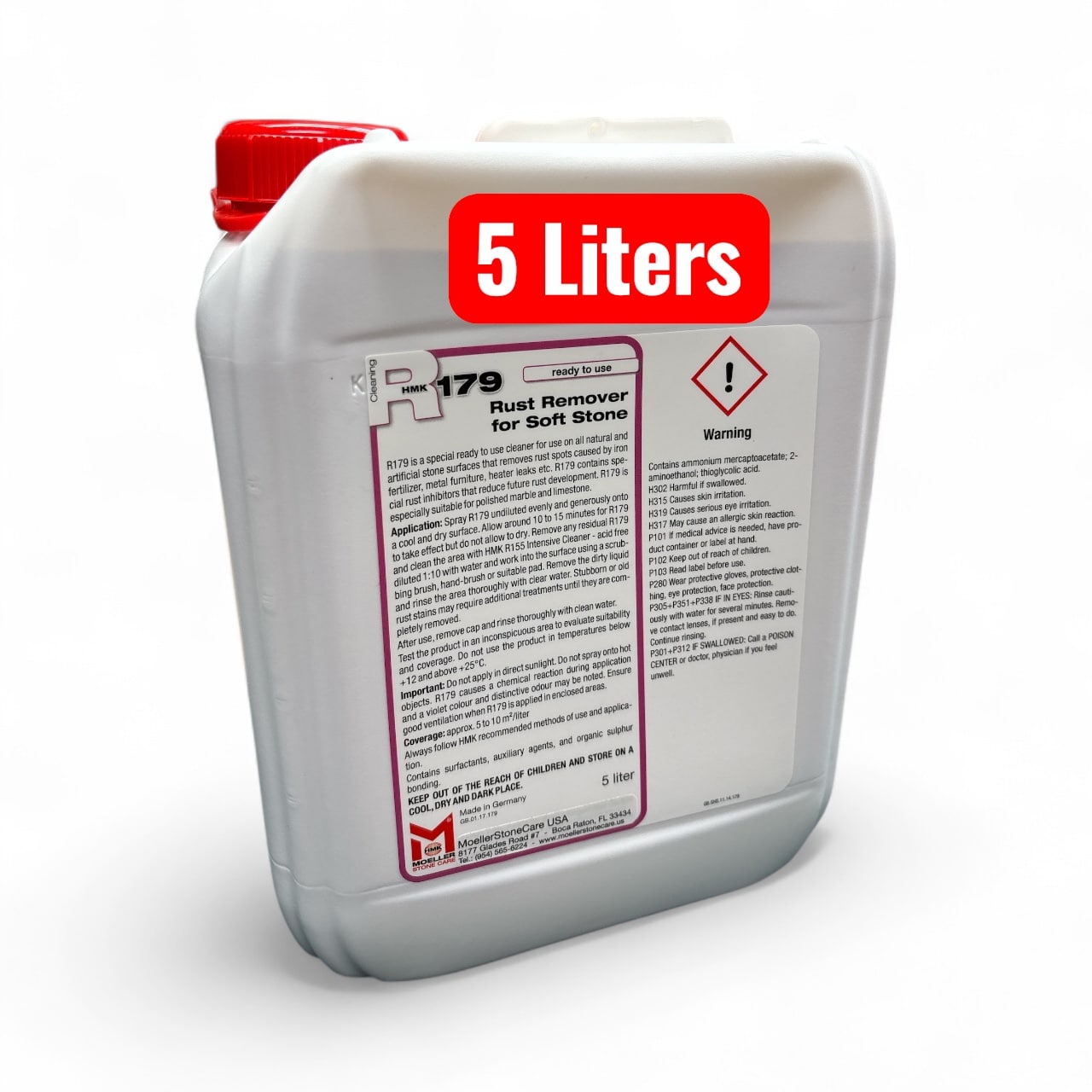 HMK® R179 Rust Remover for Soft Stone (5 Liter)